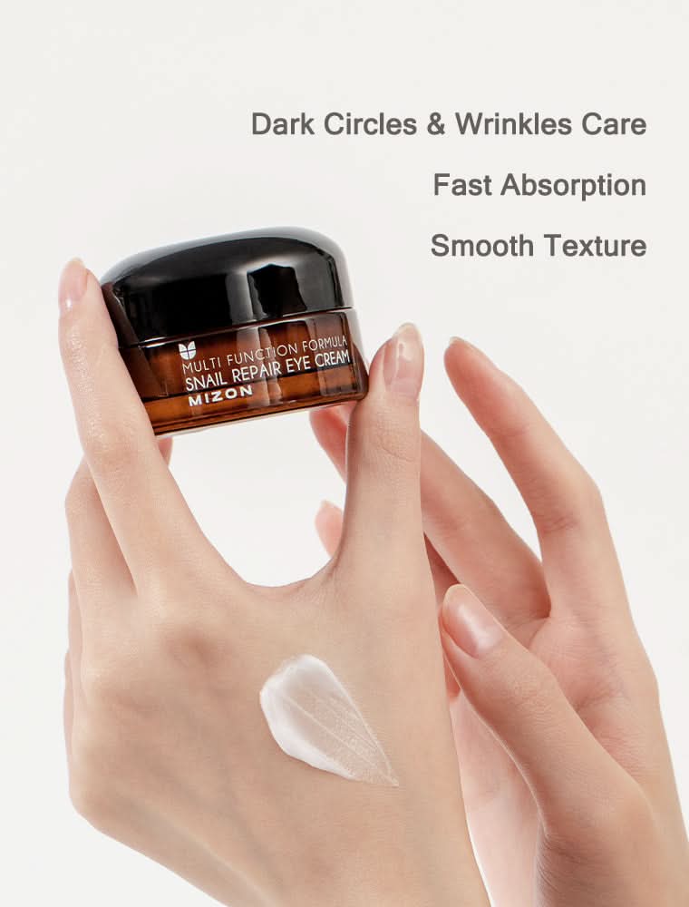 Snail Repair Eye Cream with 80% Mucin for Anti-Aging & Dark Circles