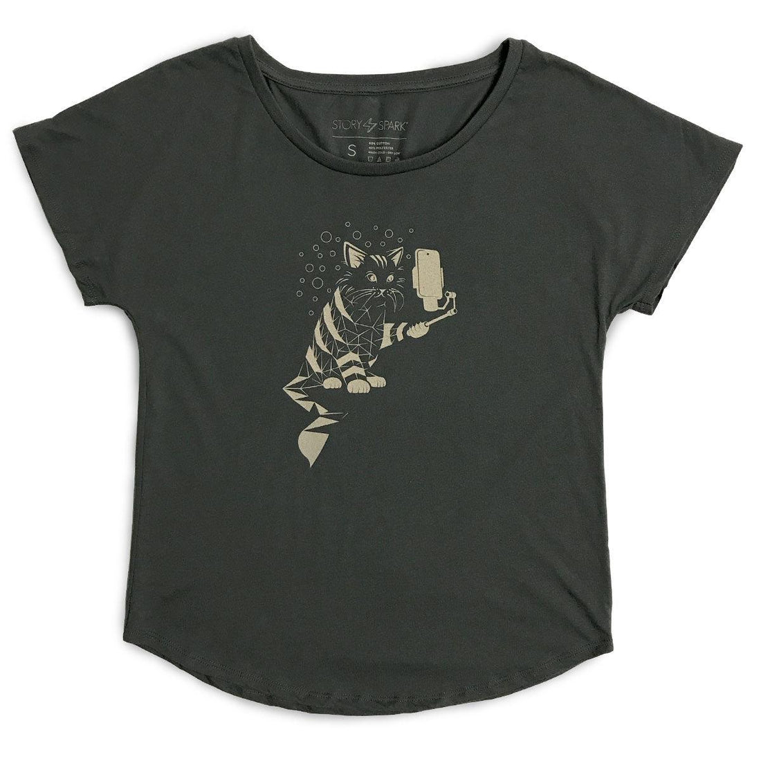 Women's Snap Cat Dolman Shirt