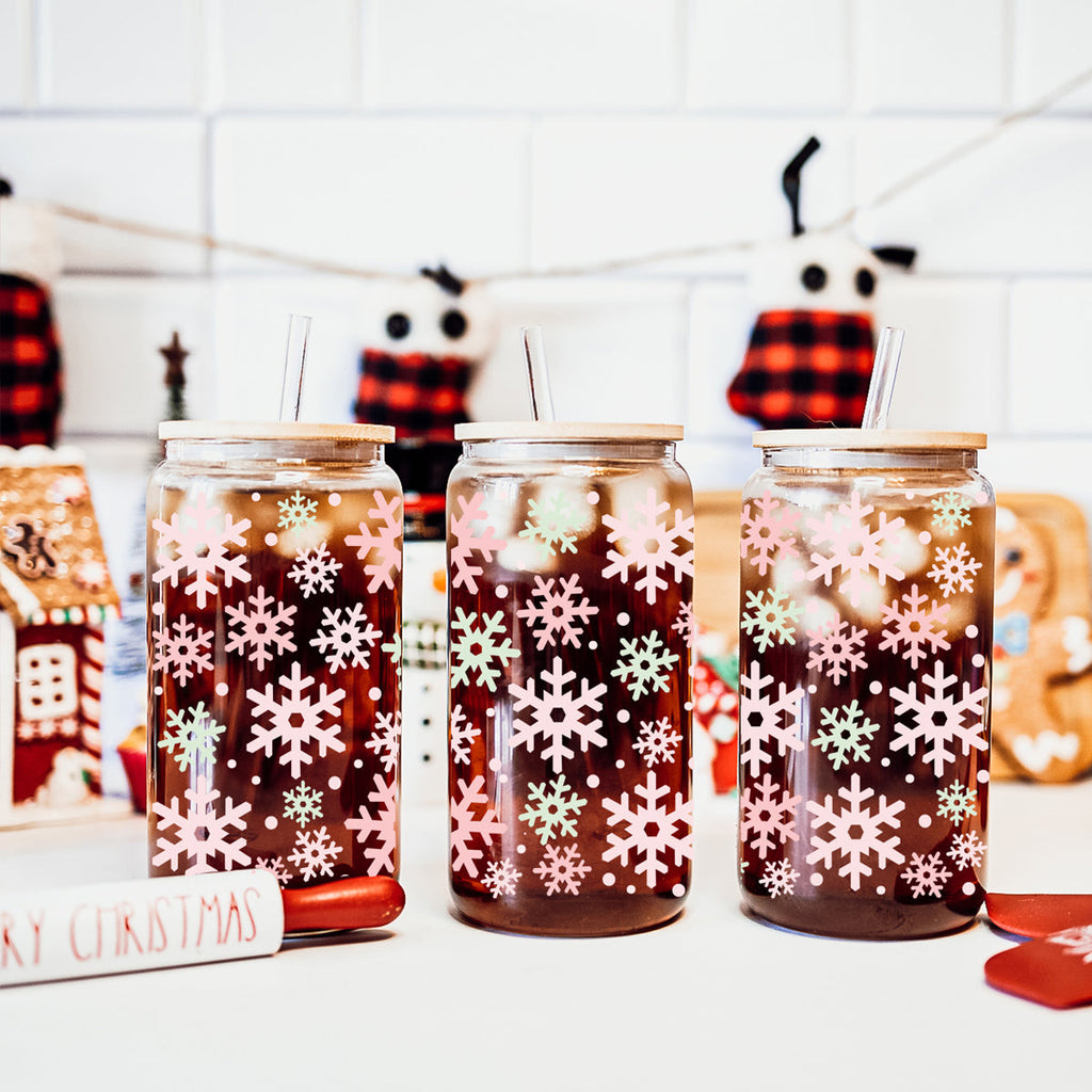 Pastel Snowflakes 17oz