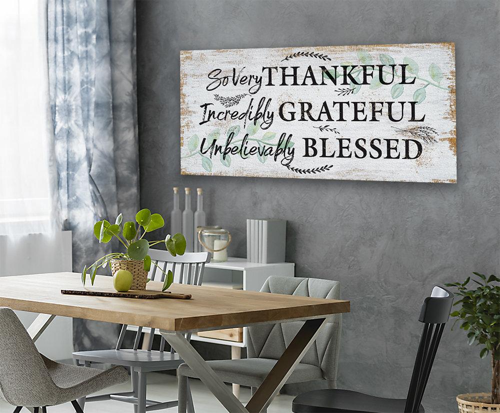 So Very Thankful - Canvas