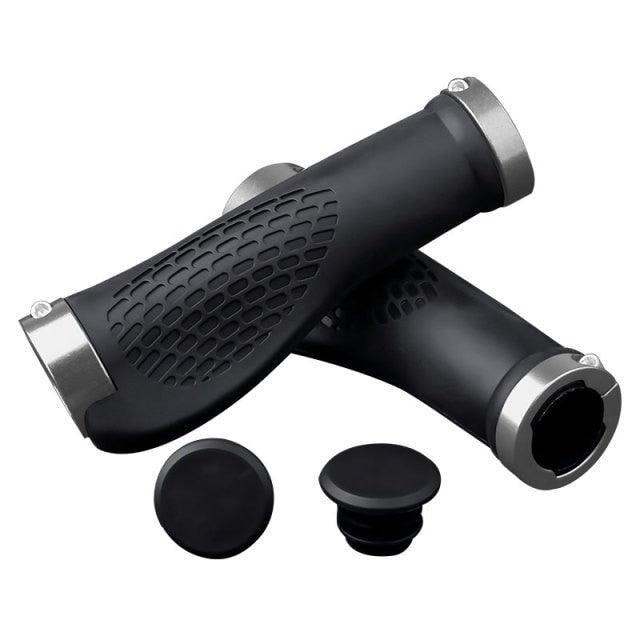 Lock-On Bike Handlebar Grips, Anti-Slip Aluminum Alloy Rubber