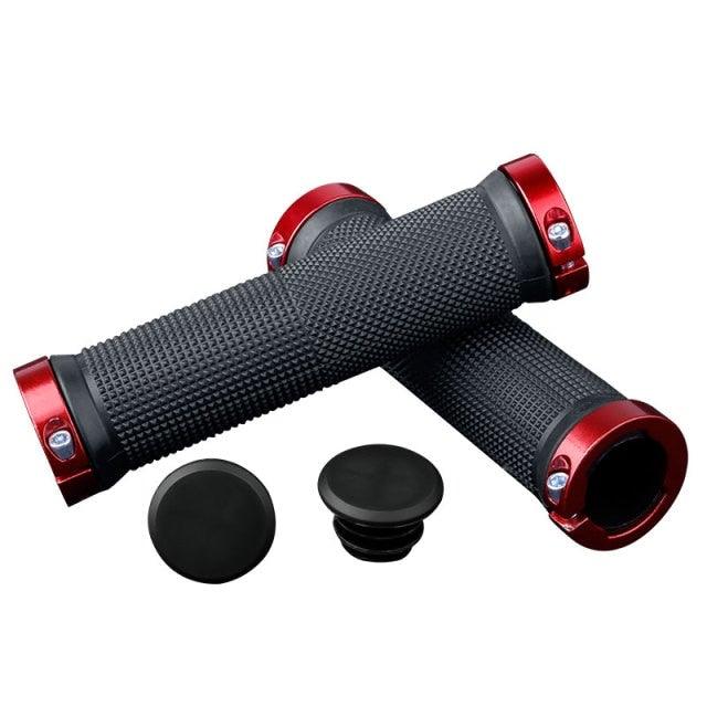 Lock-On Bike Handlebar Grips, Anti-Slip Aluminum Alloy Rubber