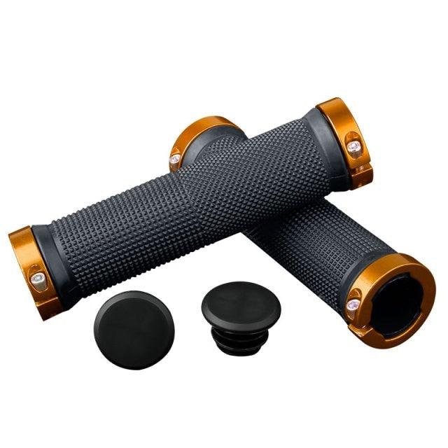 Lock-On Bike Handlebar Grips, Anti-Slip Aluminum Alloy Rubber