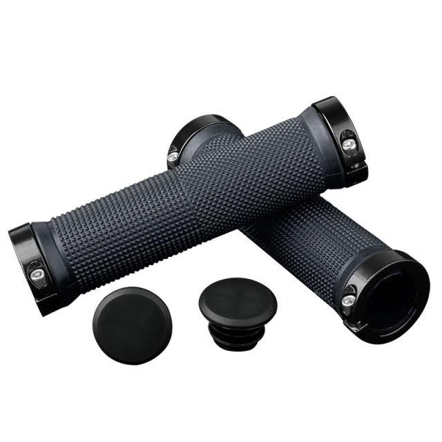 Lock-On Bike Handlebar Grips, Anti-Slip Aluminum Alloy Rubber