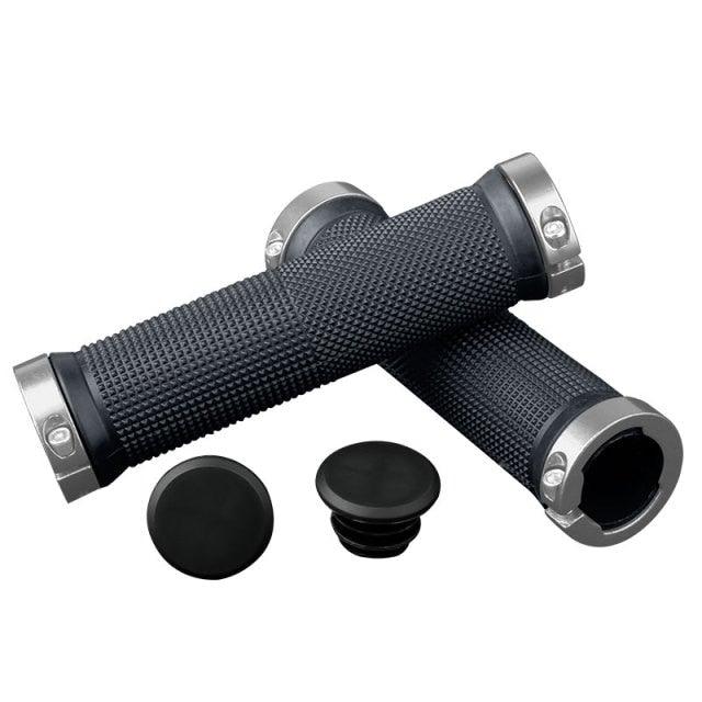 Lock-On Bike Handlebar Grips, Anti-Slip Aluminum Alloy Rubber