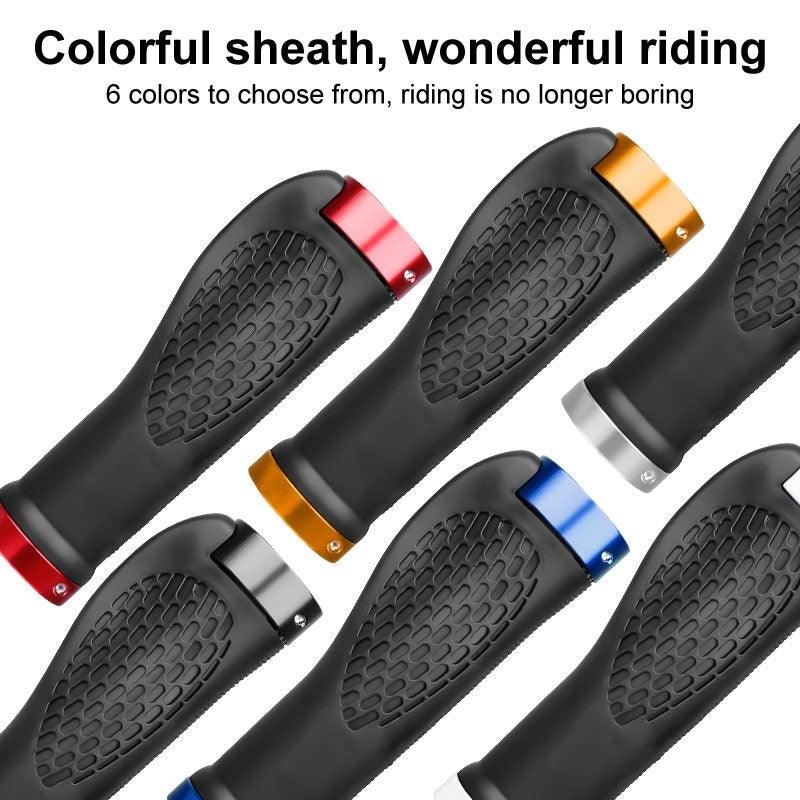Lock-On Bike Handlebar Grips, Anti-Slip Aluminum Alloy Rubber