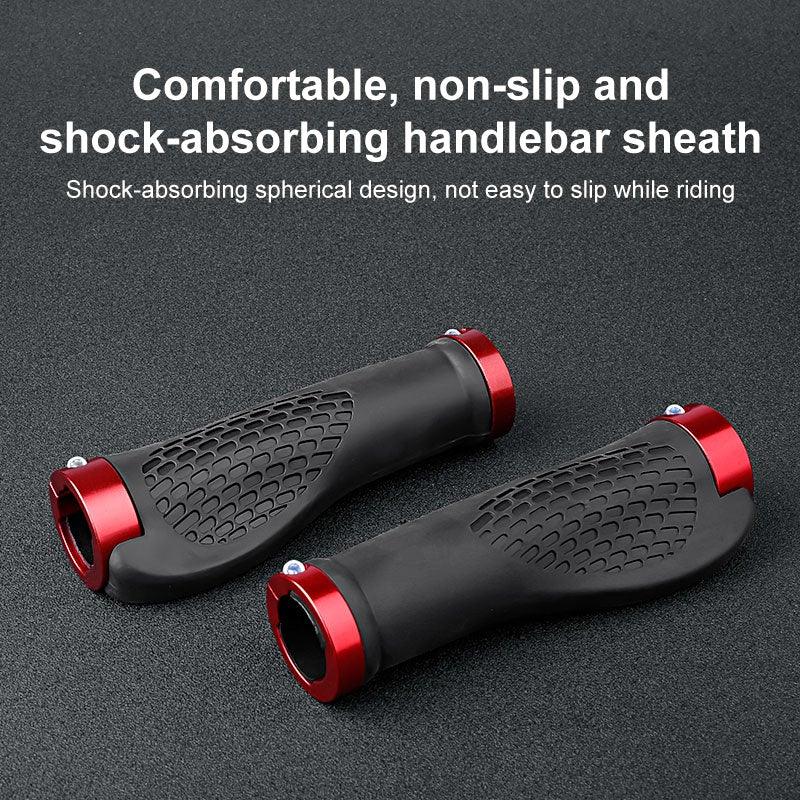 Lock-On Bike Handlebar Grips, Anti-Slip Aluminum Alloy Rubber