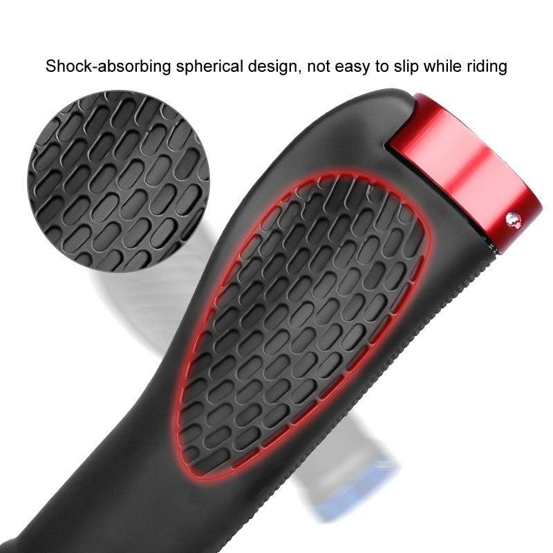 Lock-On Bike Handlebar Grips, Anti-Slip Aluminum Alloy Rubber
