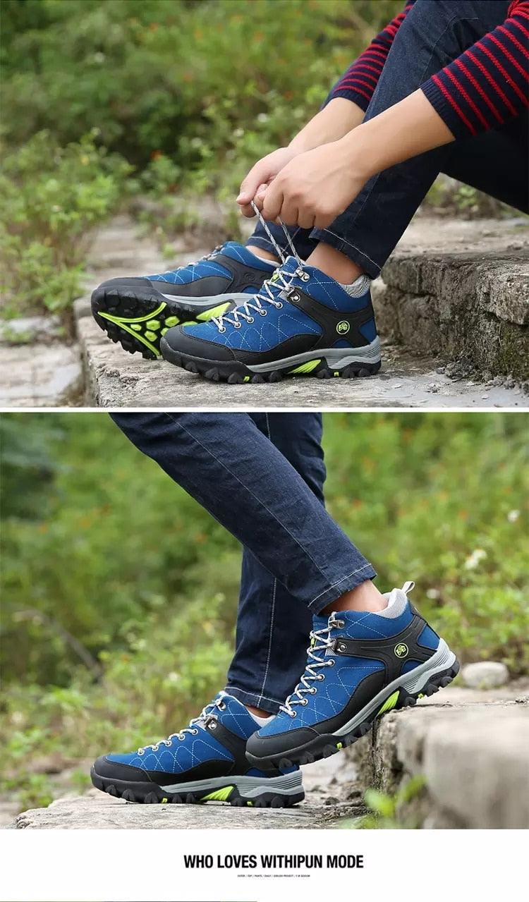 Mens Fur Lined Snow Boots - Comfortable Non-Slip Winter Ankle Shoes