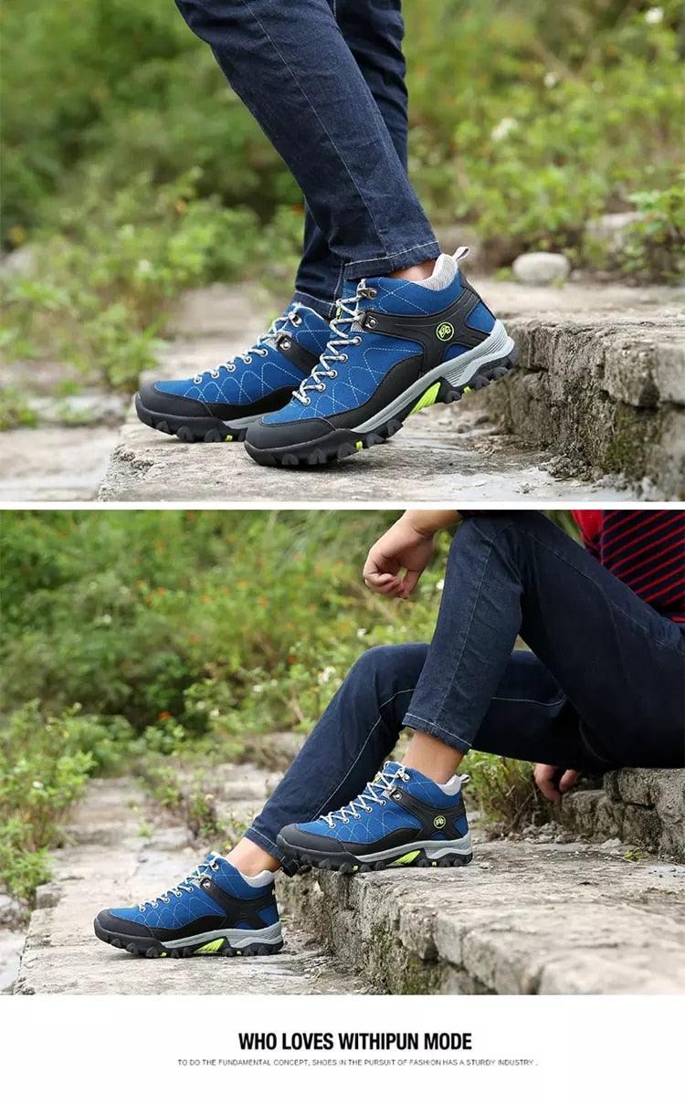 Mens Fur Lined Snow Boots - Comfortable Non-Slip Winter Ankle Shoes