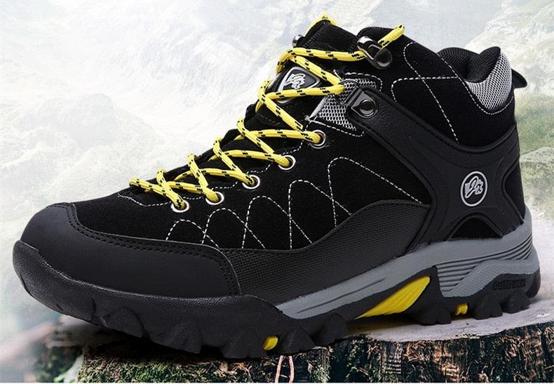 Mens Fur Lined Snow Boots - Comfortable Non-Slip Winter Ankle Shoes