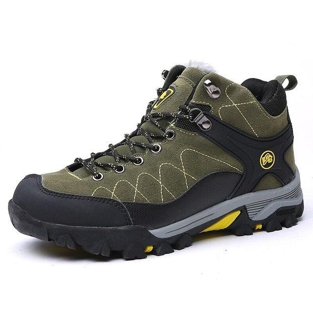 Mens Fur Lined Snow Boots - Comfortable Non-Slip Winter Ankle Shoes