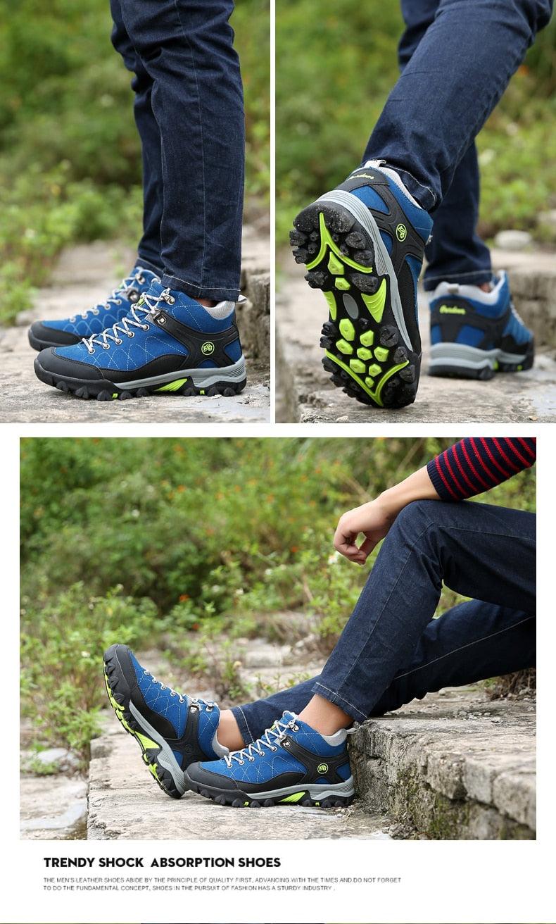 Mens Fur Lined Snow Boots - Comfortable Non-Slip Winter Ankle Shoes