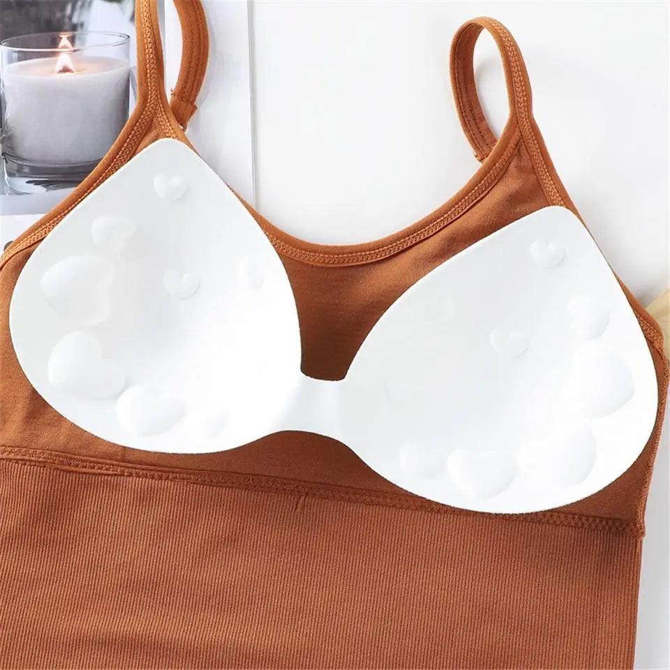 Women's V-Neck Cropped Sports Bra