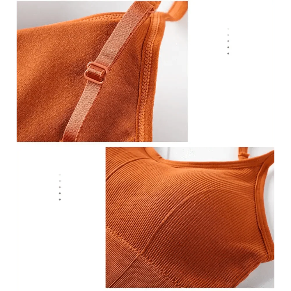 Women's V-Neck Cropped Sports Bra