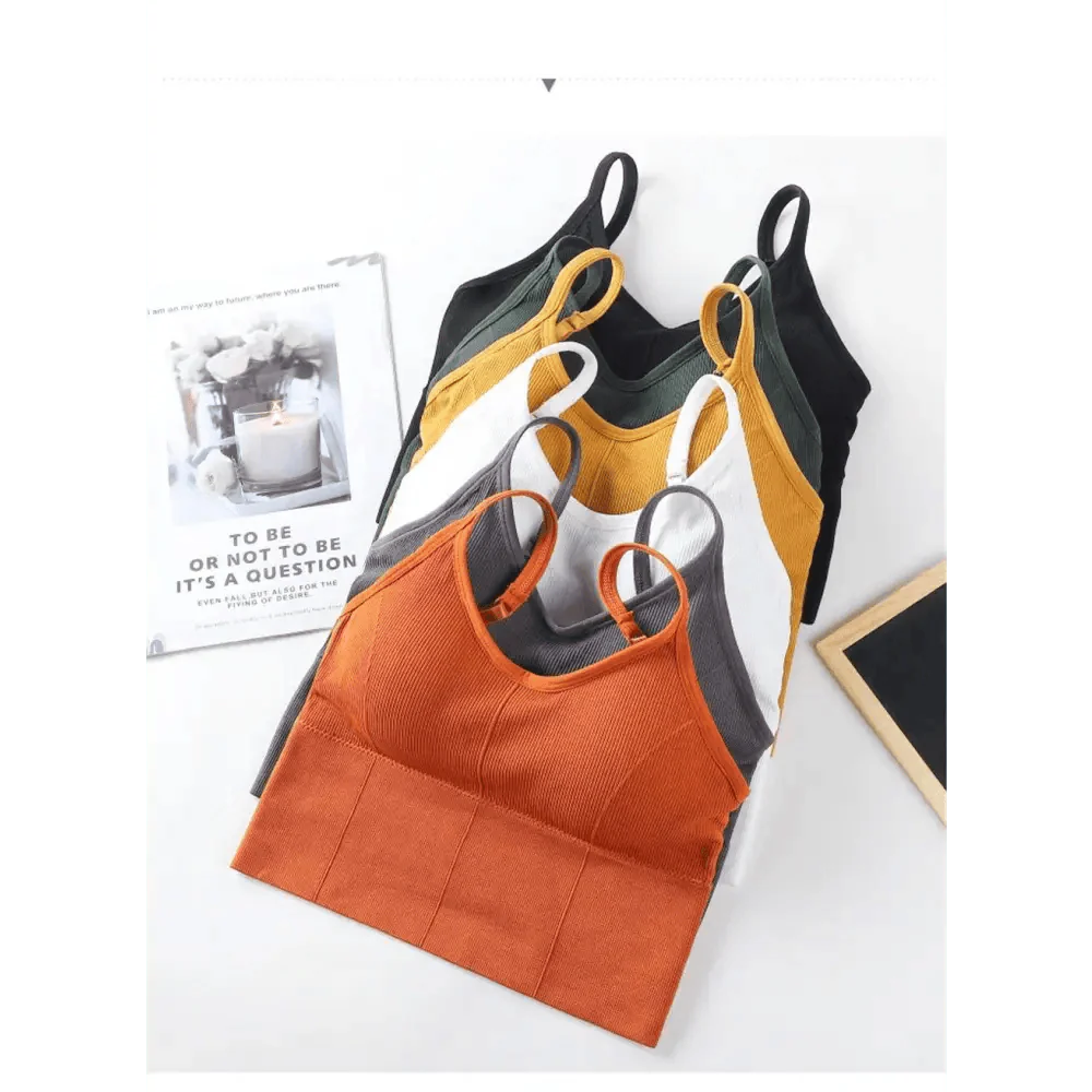 Women's V-Neck Cropped Sports Bra