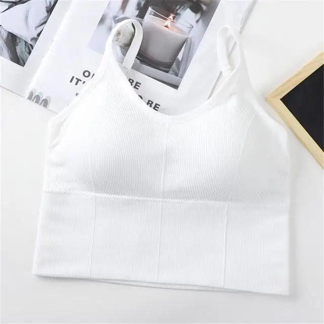 Women's V-Neck Cropped Sports Bra