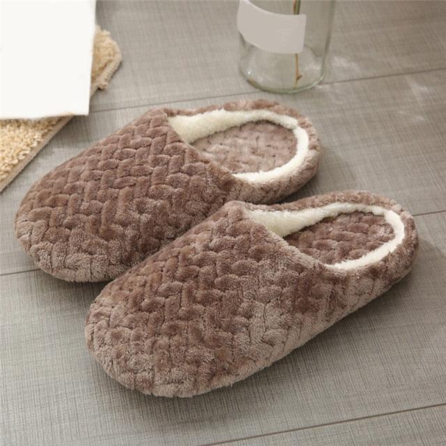 Women’s Plush Memory Foam Slippers with Orthopedic Arch Support