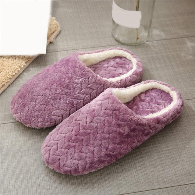 Women’s Plush Memory Foam Slippers with Orthopedic Arch Support