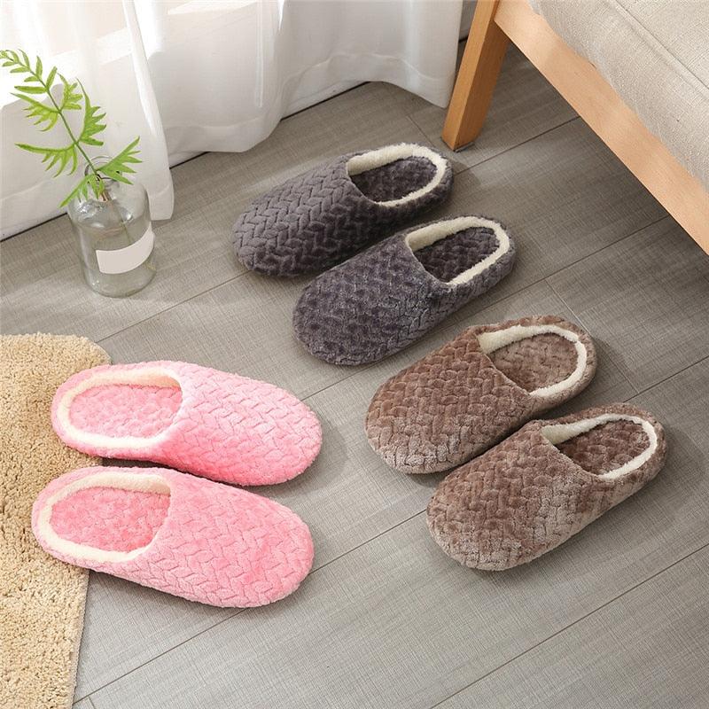 Women’s Plush Memory Foam Slippers with Orthopedic Arch Support