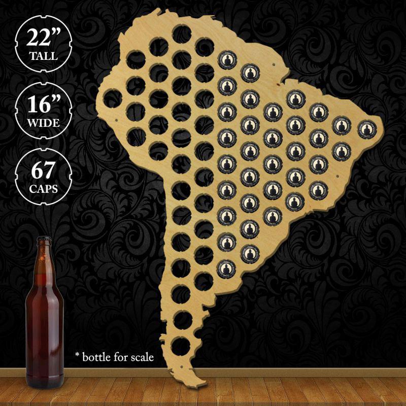 South America Beer Cap Map