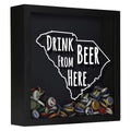 South Carolina Drink Beer From Here Beer Cap Shadow Box