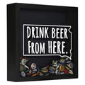 South Dakota Drink Beer From Here Beer Cap Shadow Box
