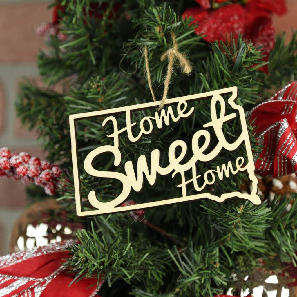 South Dakota Home Sweet Home Ornaments