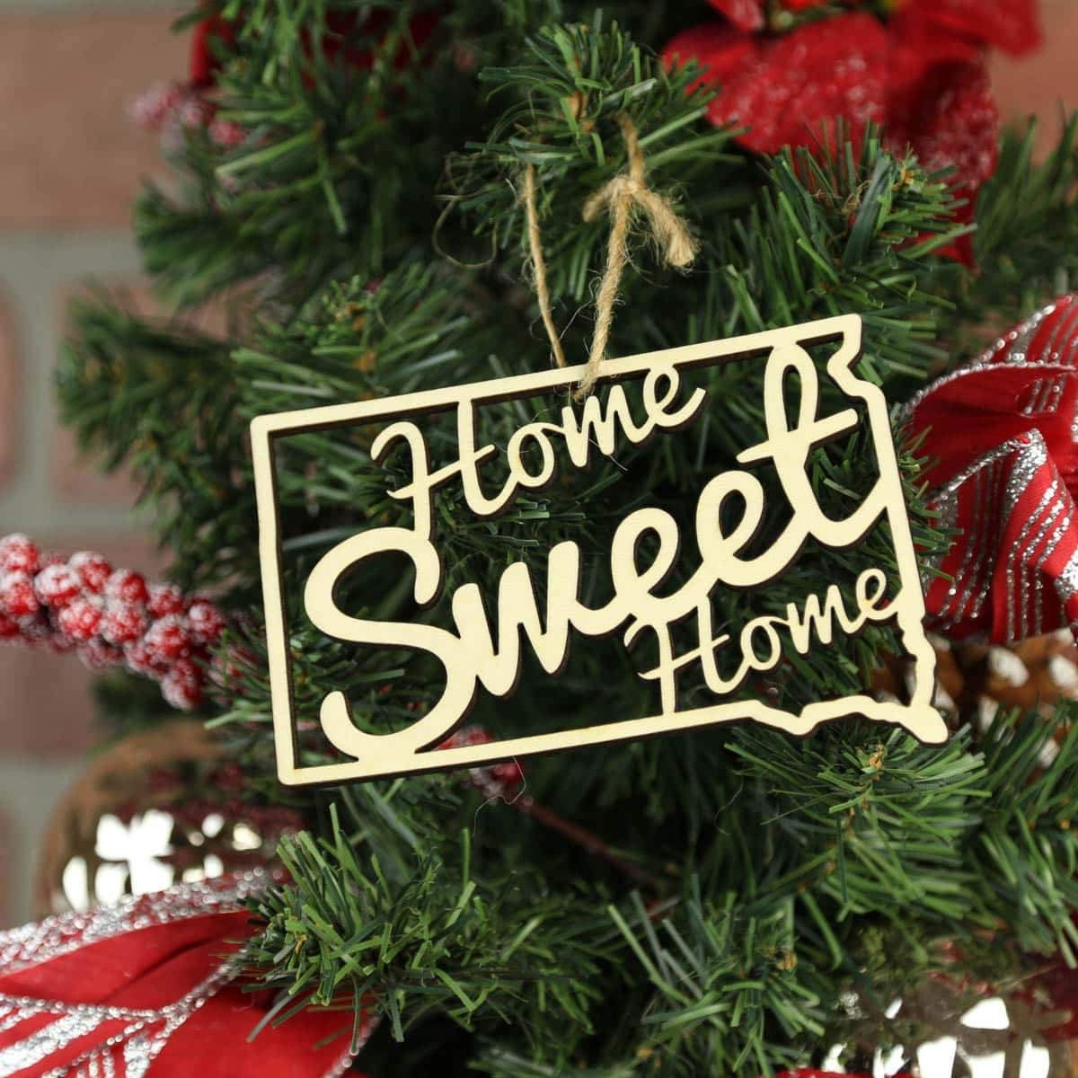 South Dakota Home Sweet Home Ornaments