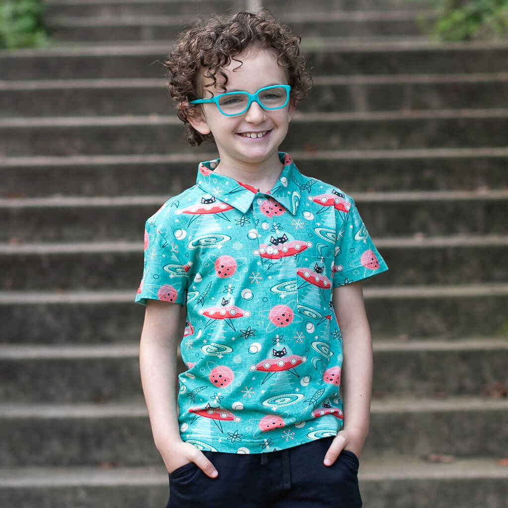 Space Cats Polo Shirt | Casual Chic Shop