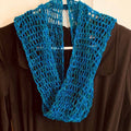 Elegant Sparkly Shawl made with lace weight silk yarn