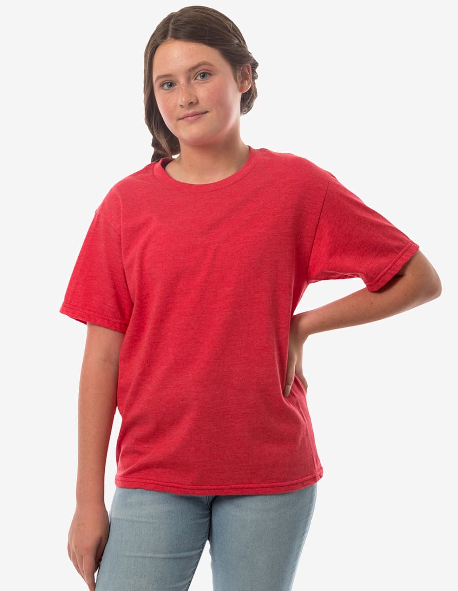 Bi-blend Youth Mega-Tee Durable Active T-Shirt for Kids