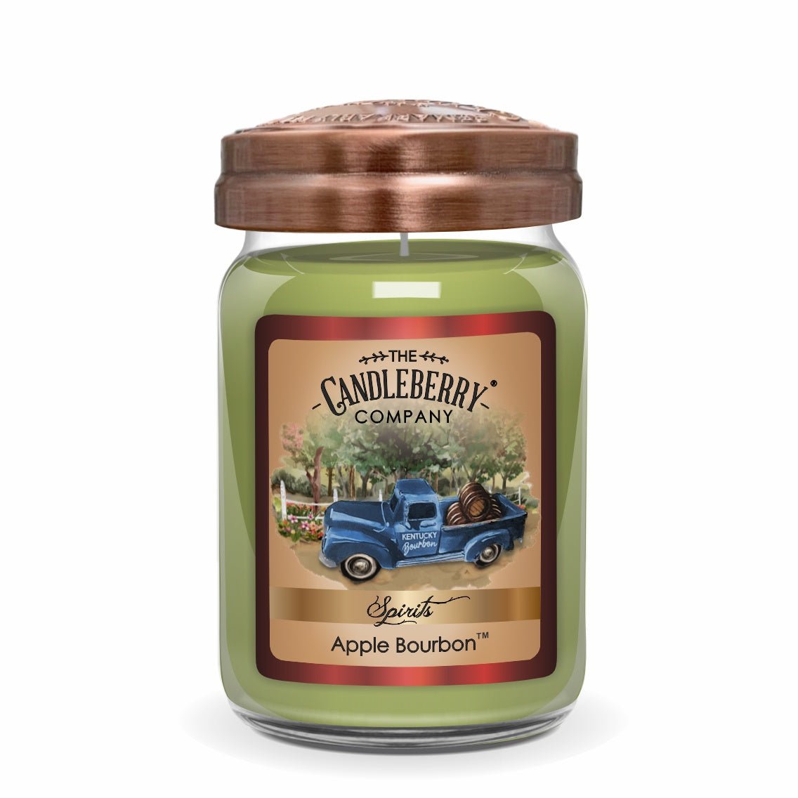 SPIRITS Apple Bourbon Large Jar Candle | Farmhouse Scent