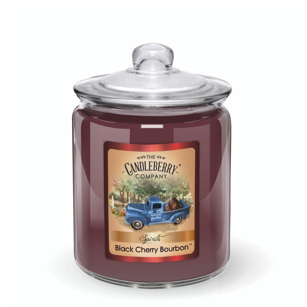 Black Cherry Bourbon 3-Wick Candy Jar Candle | SPIRITS