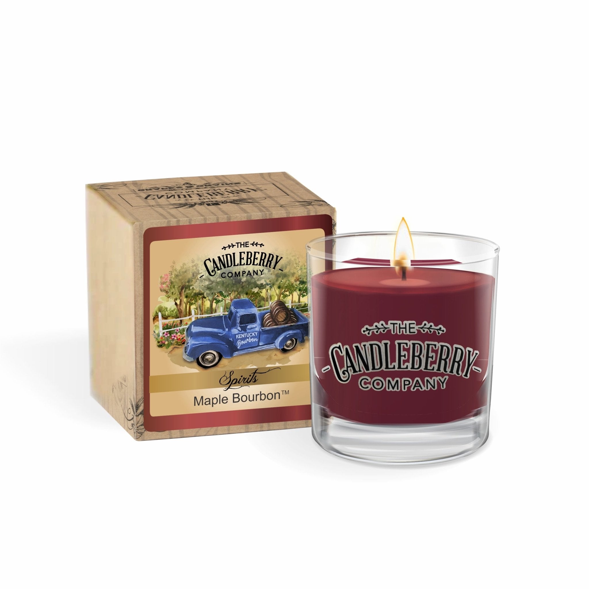 Maple Bourbon Rocks Glass Candle | Spirits Collection