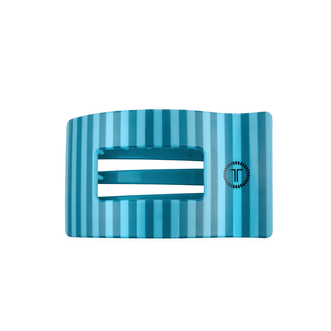 Splash Zone blue medium flat rectangle hair clip