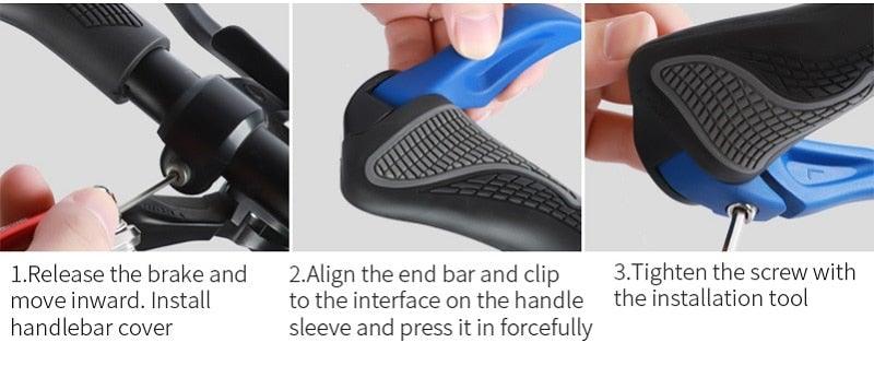 Ultralight Anti-Slip Sponge Bike Grips with Aluminum Lock-On System