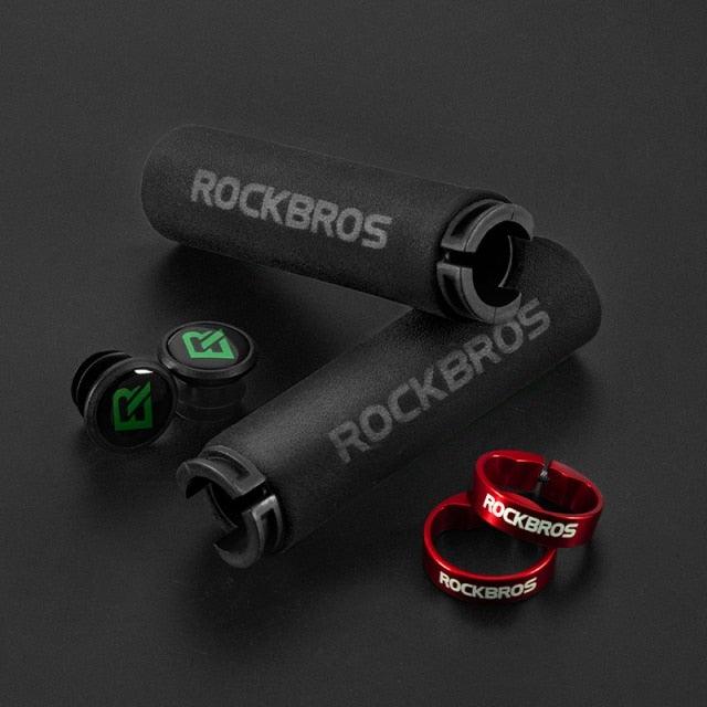 Ultralight Anti-Slip Sponge Bike Grips with Aluminum Lock-On System