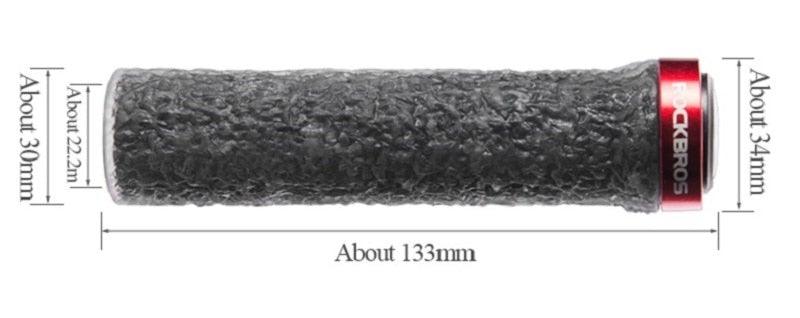 Ultralight Anti-Slip Sponge Bike Grips with Aluminum Lock-On System