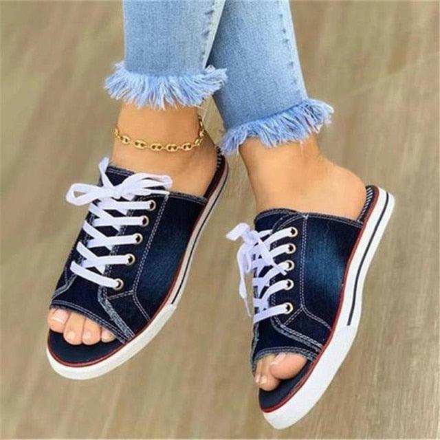 Athletic Blue EVA Summer Sandals Non-Slip Beach Flip-Flops