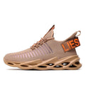 Men's Breathable Knit Blade Sneakers - Sporty Casual Running Shoes