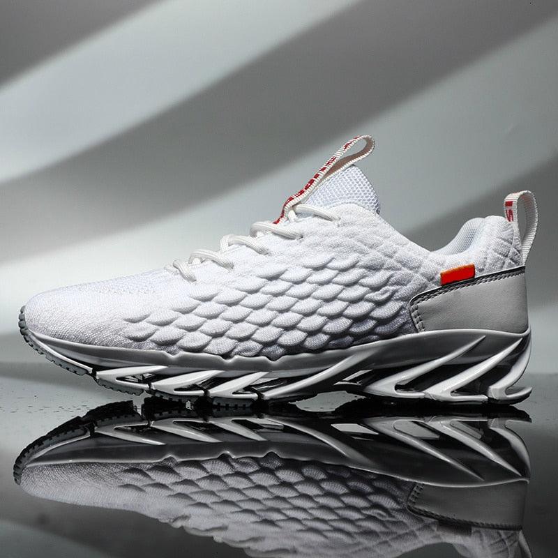 Men's Breathable Athletic Walking Sneakers with Honeycomb Cushion