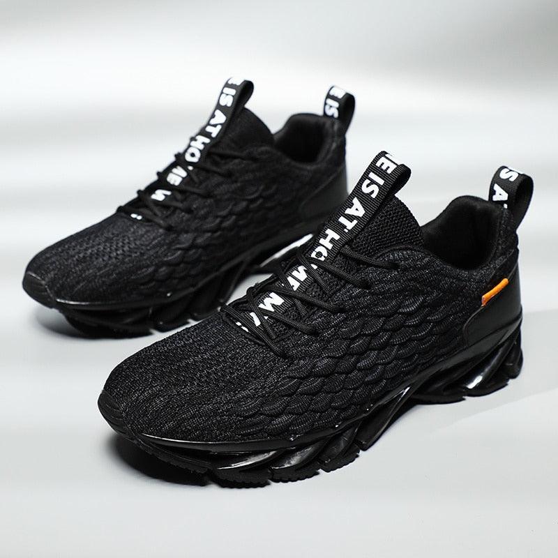 Men's Breathable Athletic Walking Sneakers with Honeycomb Cushion