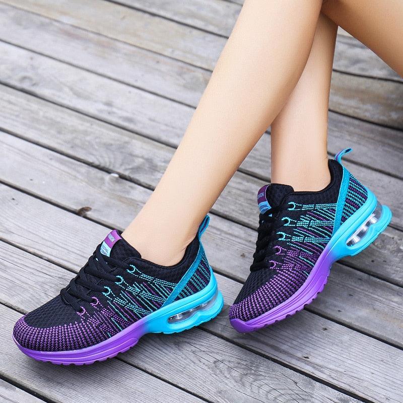 Women's Lightweight Athletic Sneakers Breathable Air Cushion Shoes