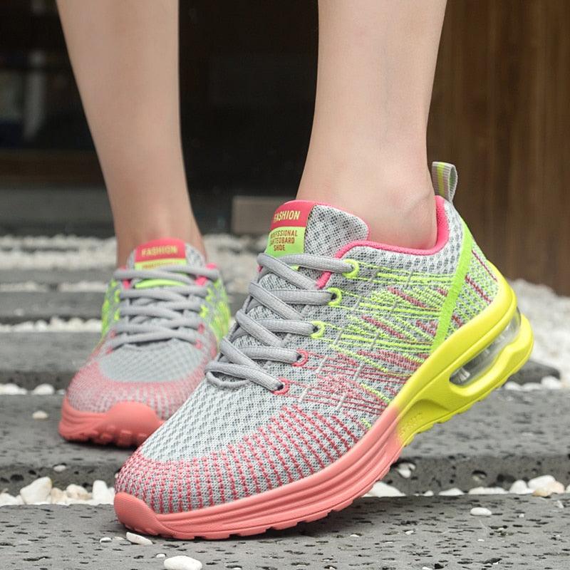 Women's Lightweight Athletic Sneakers Breathable Air Cushion Shoes
