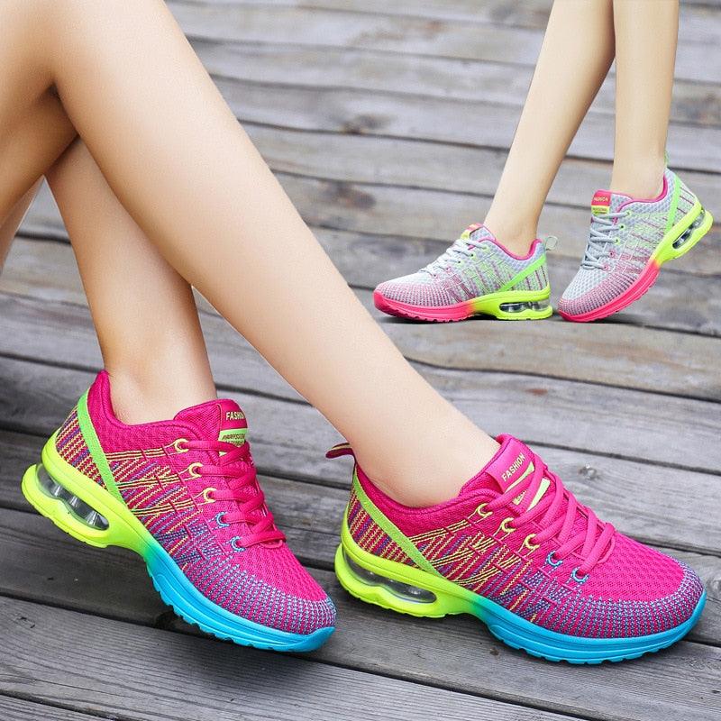 Women's Lightweight Athletic Sneakers Breathable Air Cushion Shoes