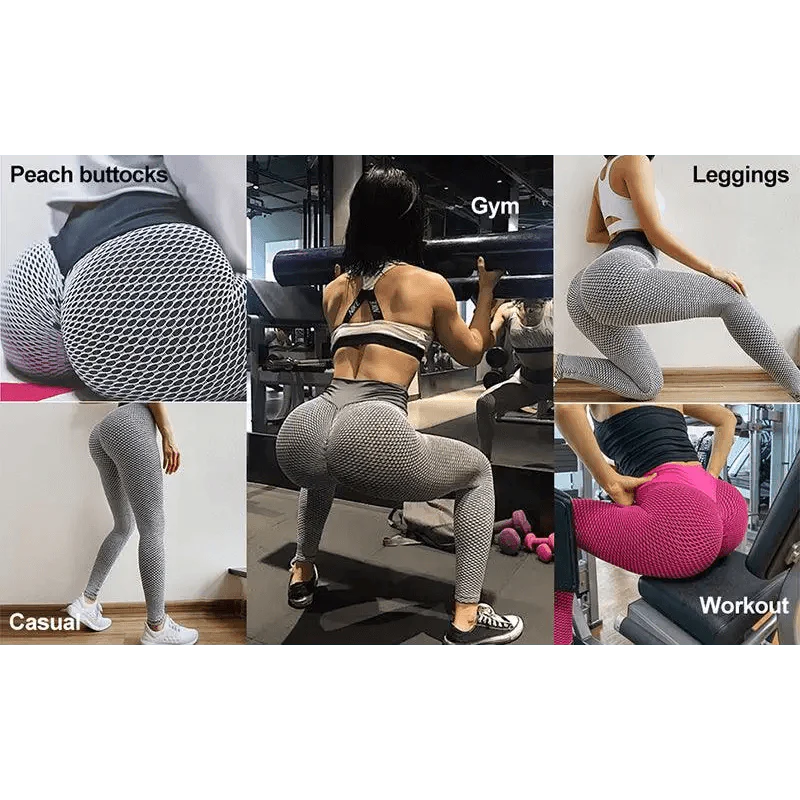 Girls High Waist Push Up Yoga Leggings Breathable Activewear Pants
