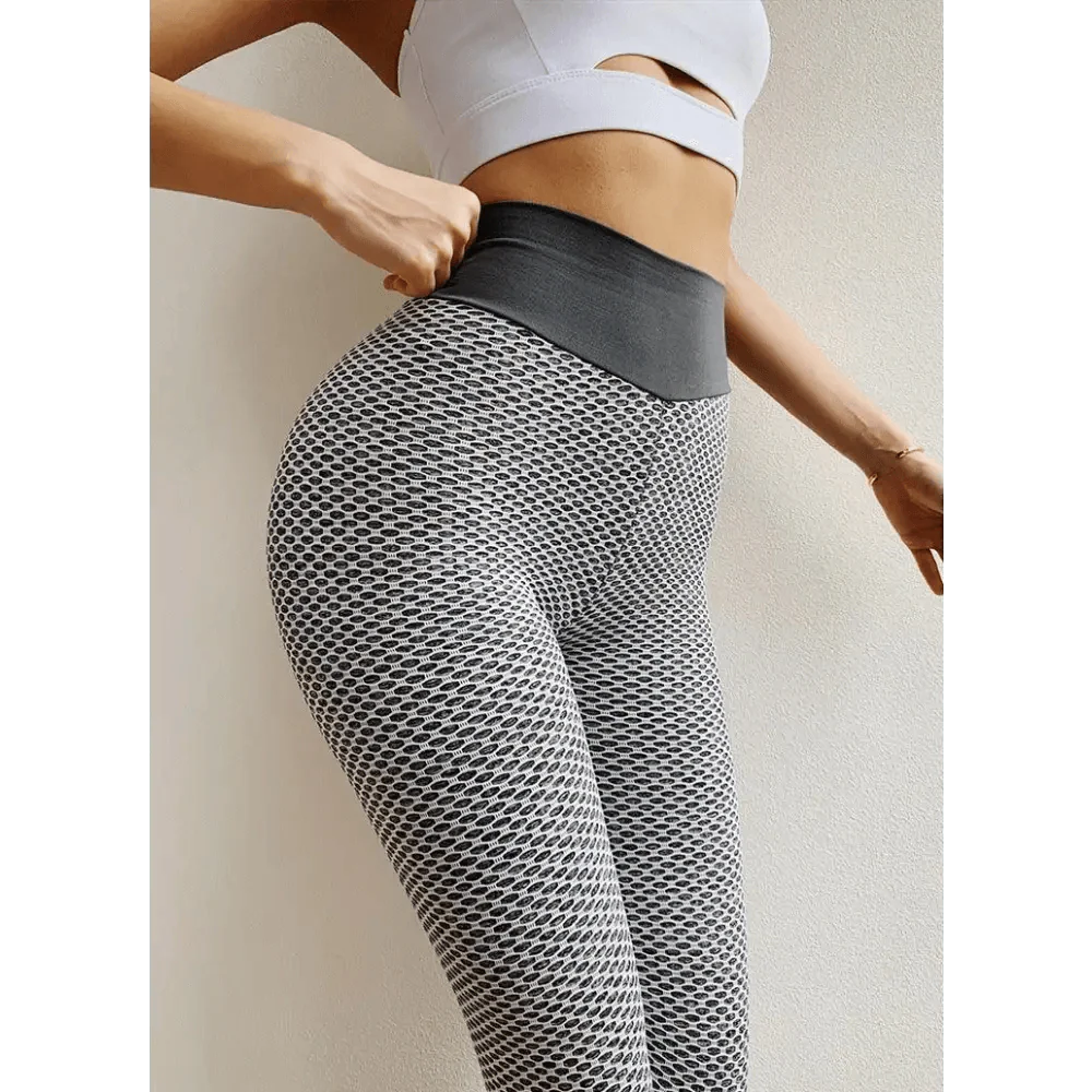 Girls High Waist Push Up Yoga Leggings Breathable Activewear Pants