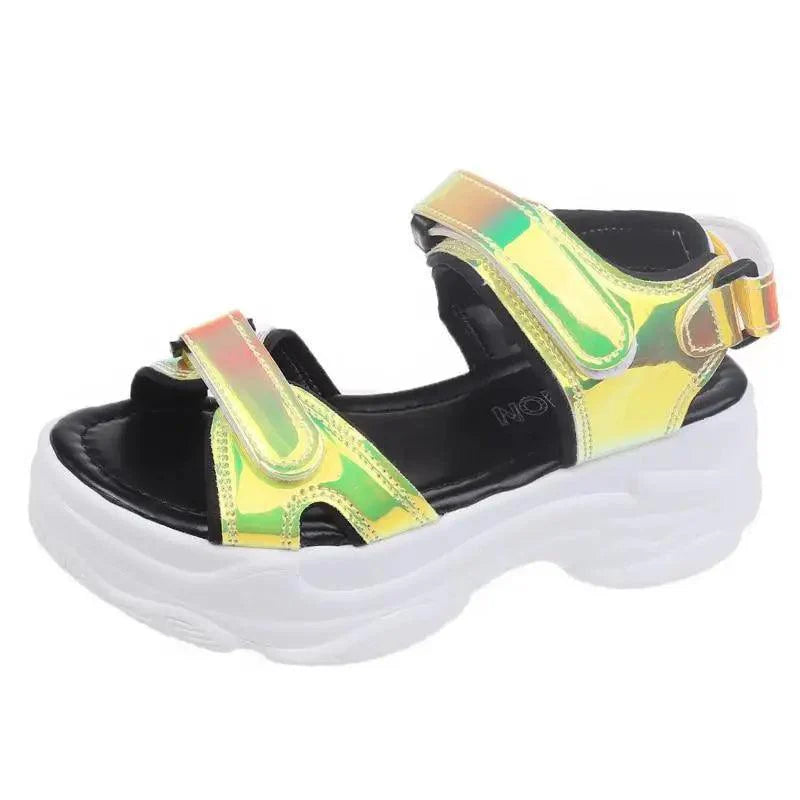 Sporty Women's Colorful Sandals, Y2K Fashion Beach Sandals