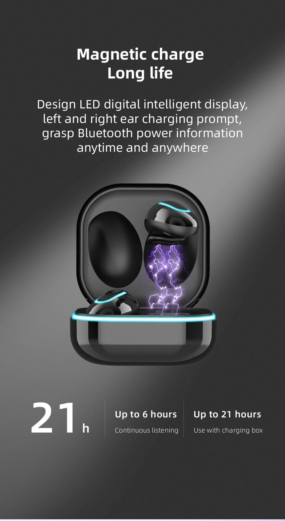 Wireless Bluetooth 5.1 Sport Headphones with HiFi Sound & LED Display